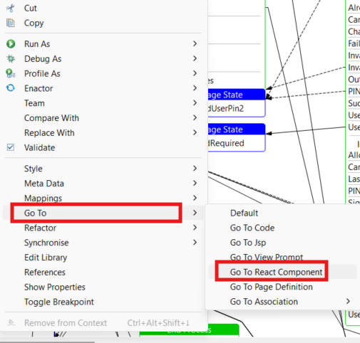 Go to React Component