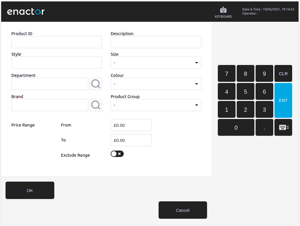 A non-simple prompt with inputs in the basket area