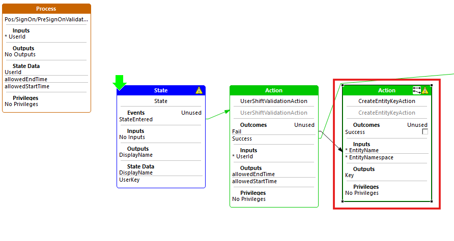 Add Create Entity Key Action