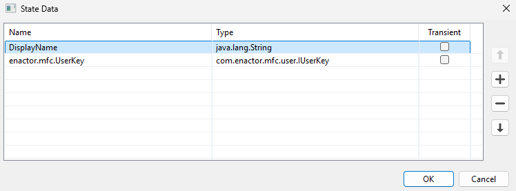 Add User Name And Key To State Data
