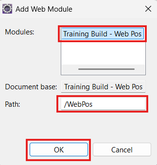 Add Web Module Wizard