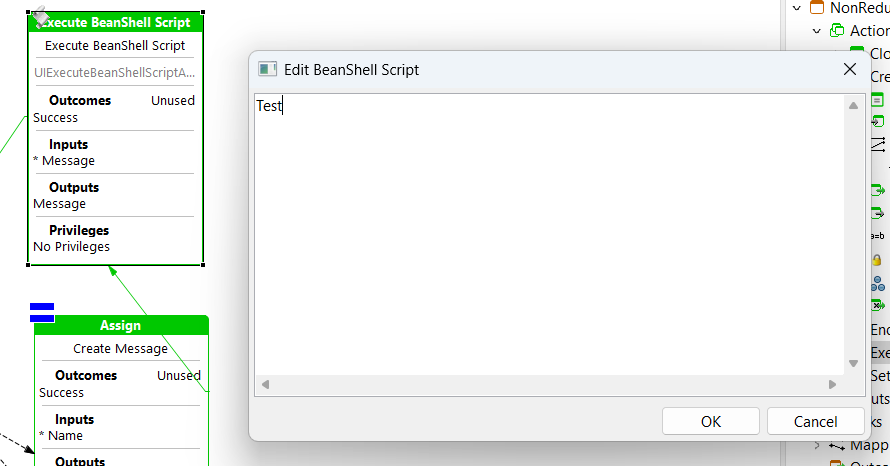 BeanShell Dialog Box