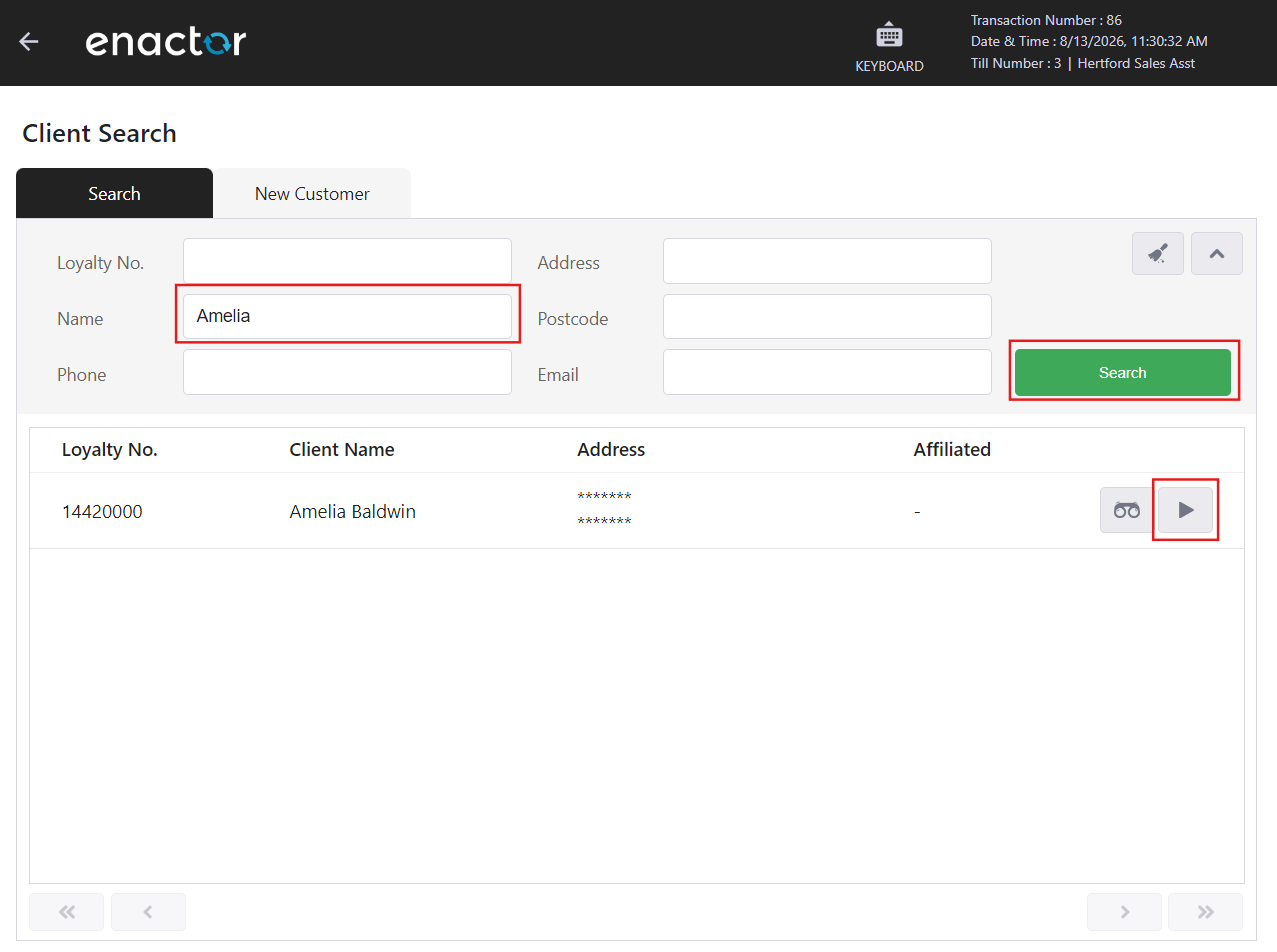 Select Customer Icons