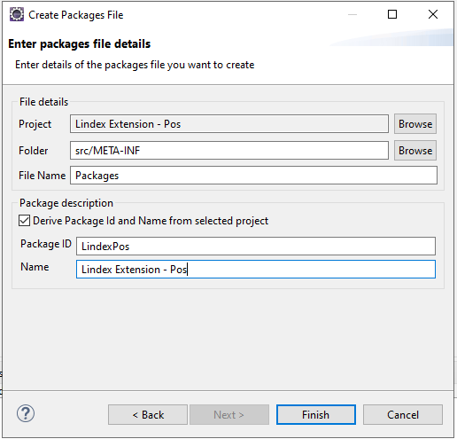 Create Packages File