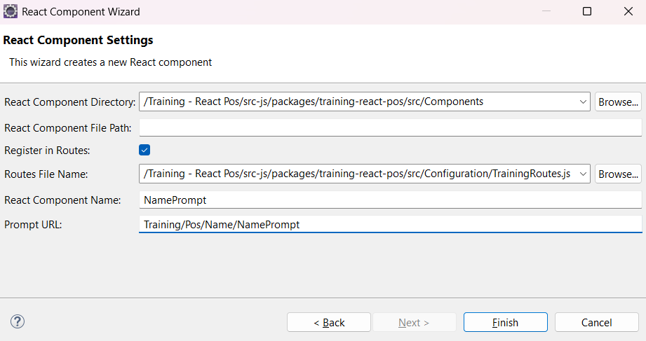 Create React Prompt