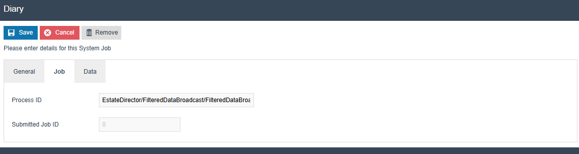 Diary Source Tab showing the Process ID configuration