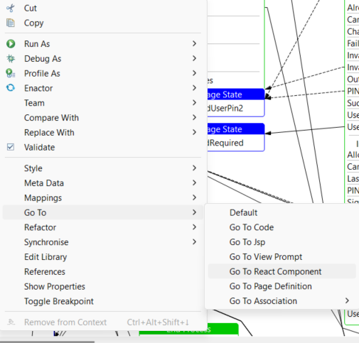 Go to React Component