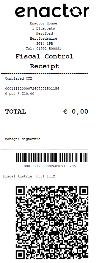 Cumulated fiscal receipt printed after POS recovers from offline mode