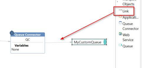 Link My Custom Queue to QC Queue Connector