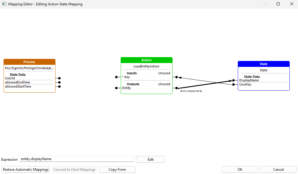 Load Entity Action Mapping