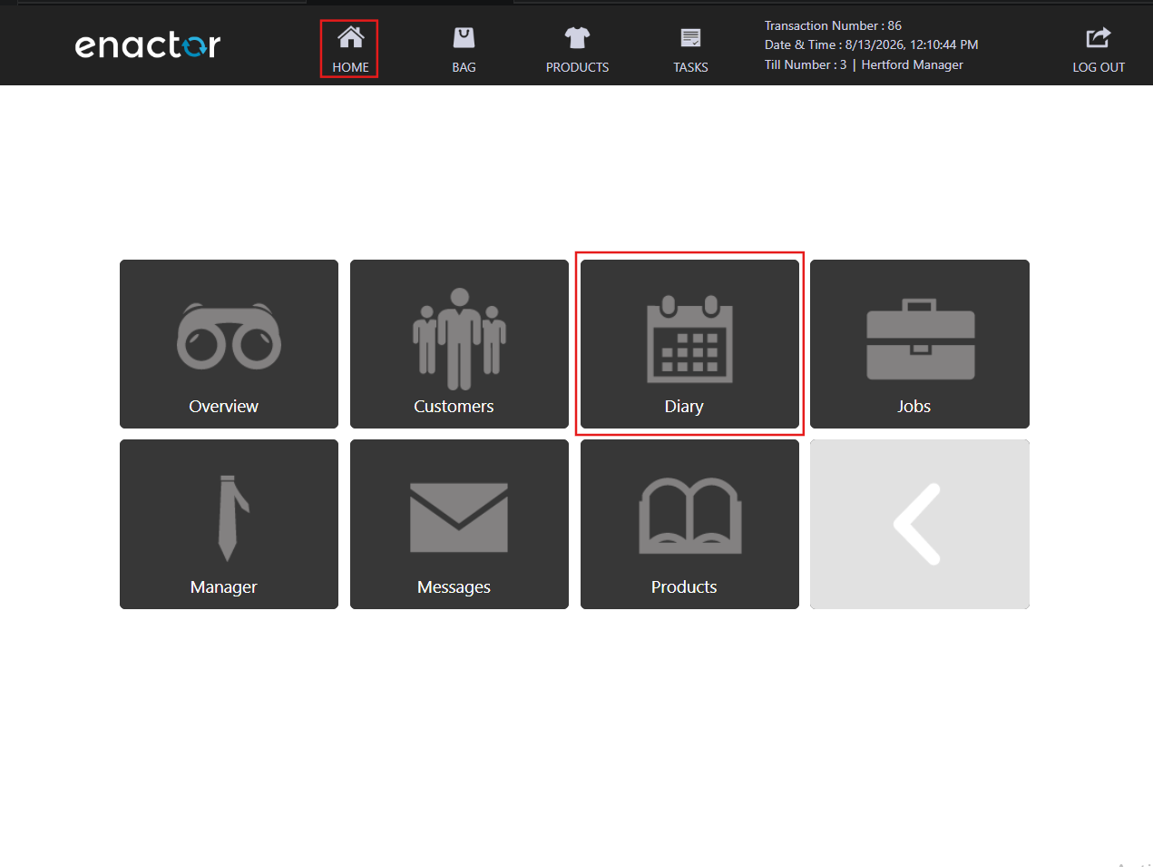 Menu Screen Icons