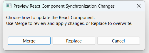 Merge Popup
