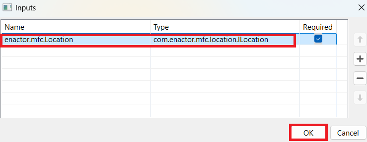 Process Inputs
