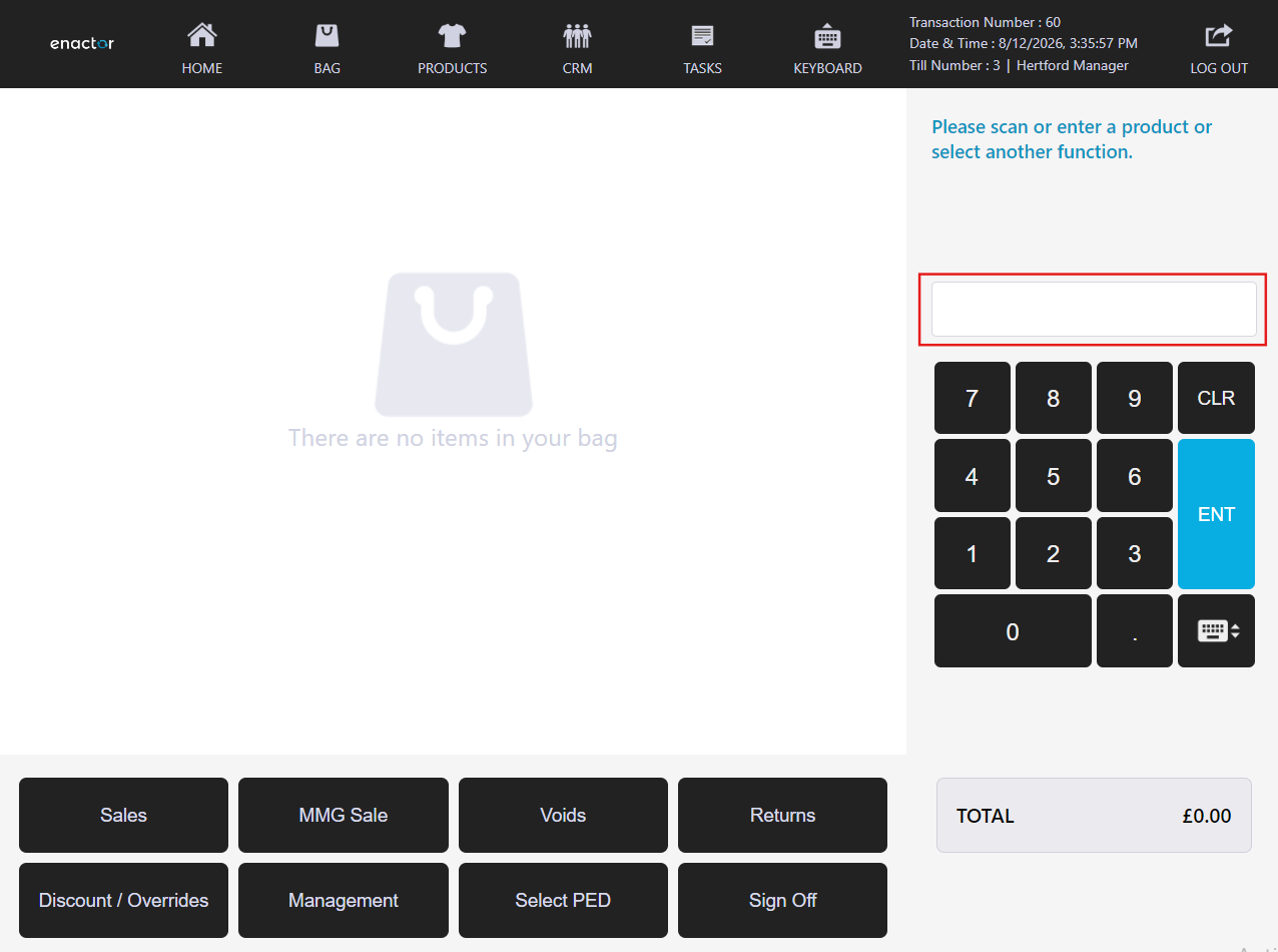 Produc ID Input