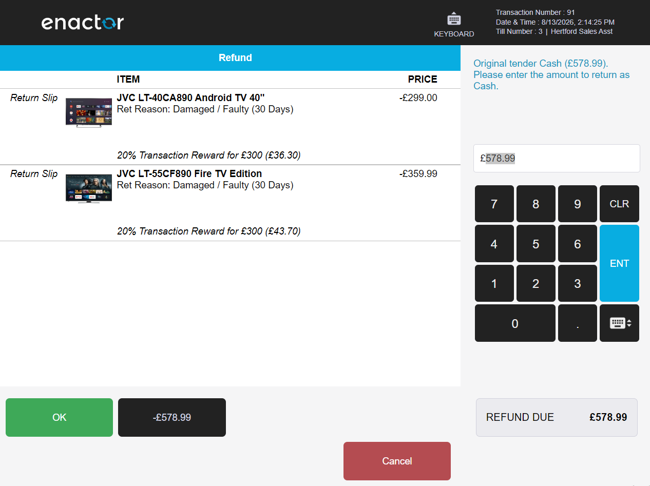 Transaction Basket