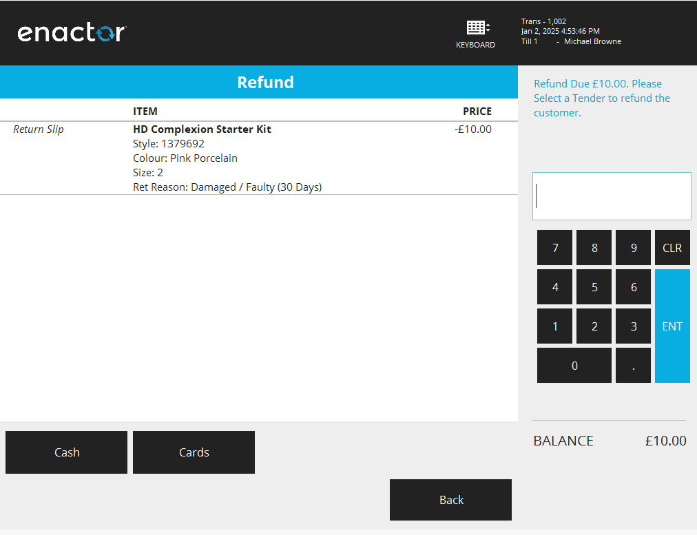 Transaction Basket