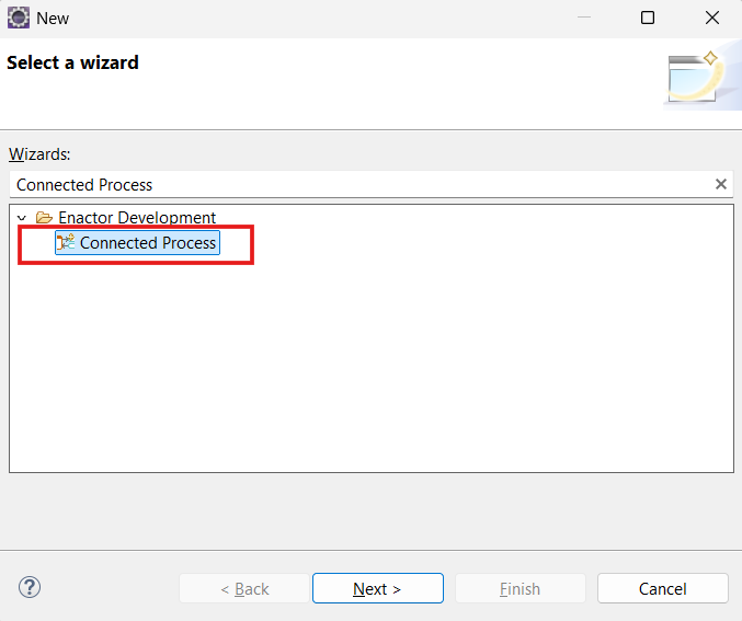 Select Connected Process FromWizard