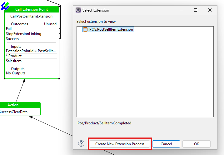 Select Extension View