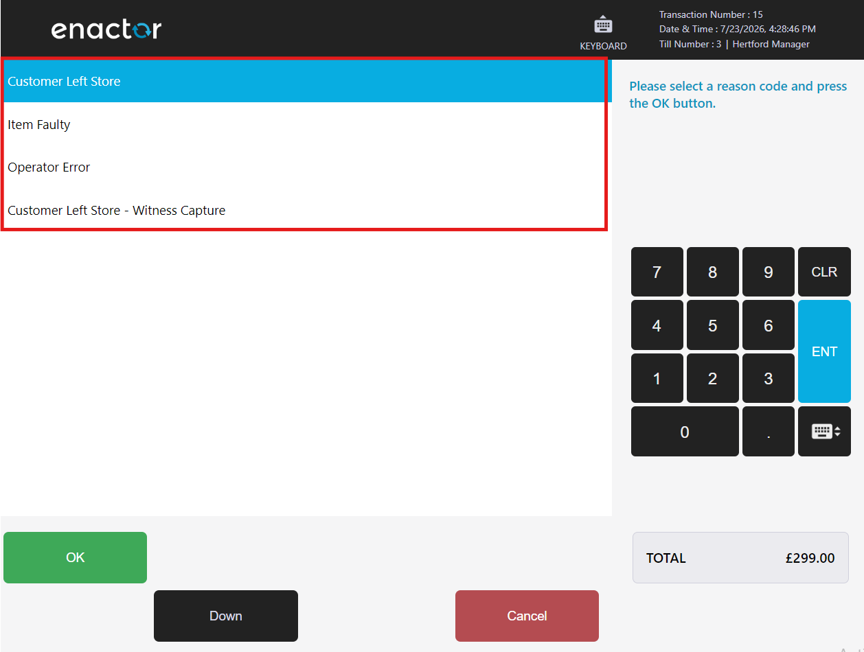 Selection List
