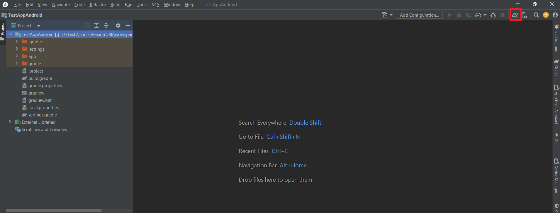 Sync The Gradle Project