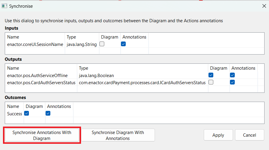 Synchronize Annotation With Diagram