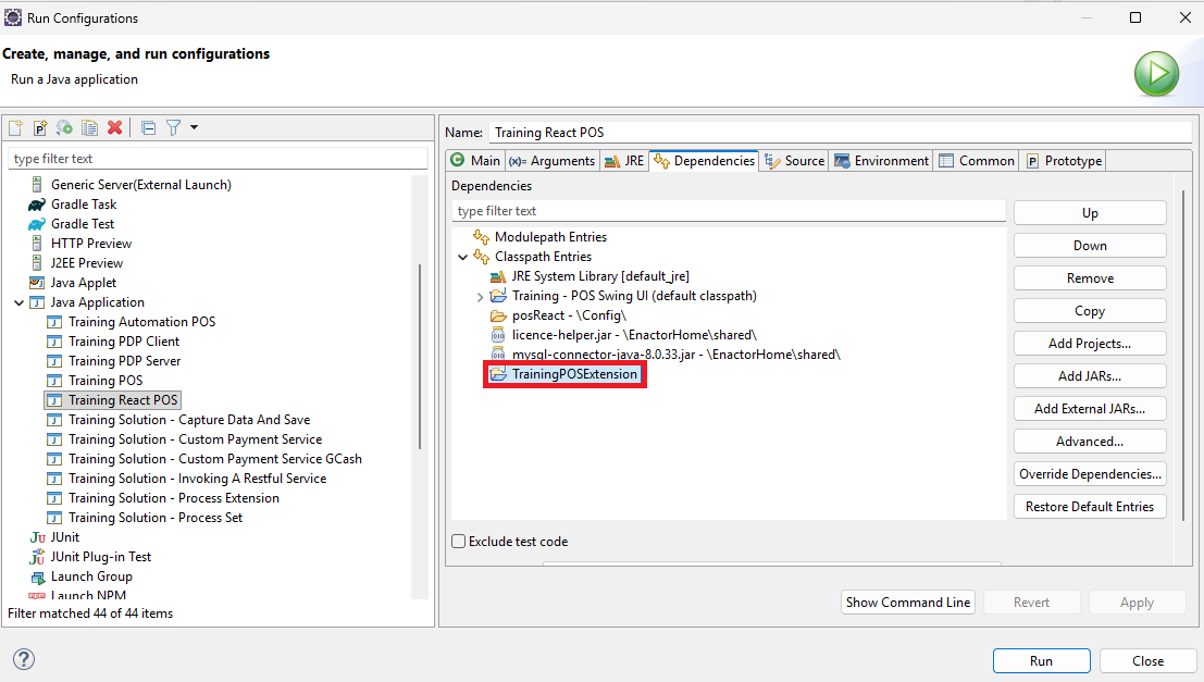 TrainingReactPOS_ClassPath