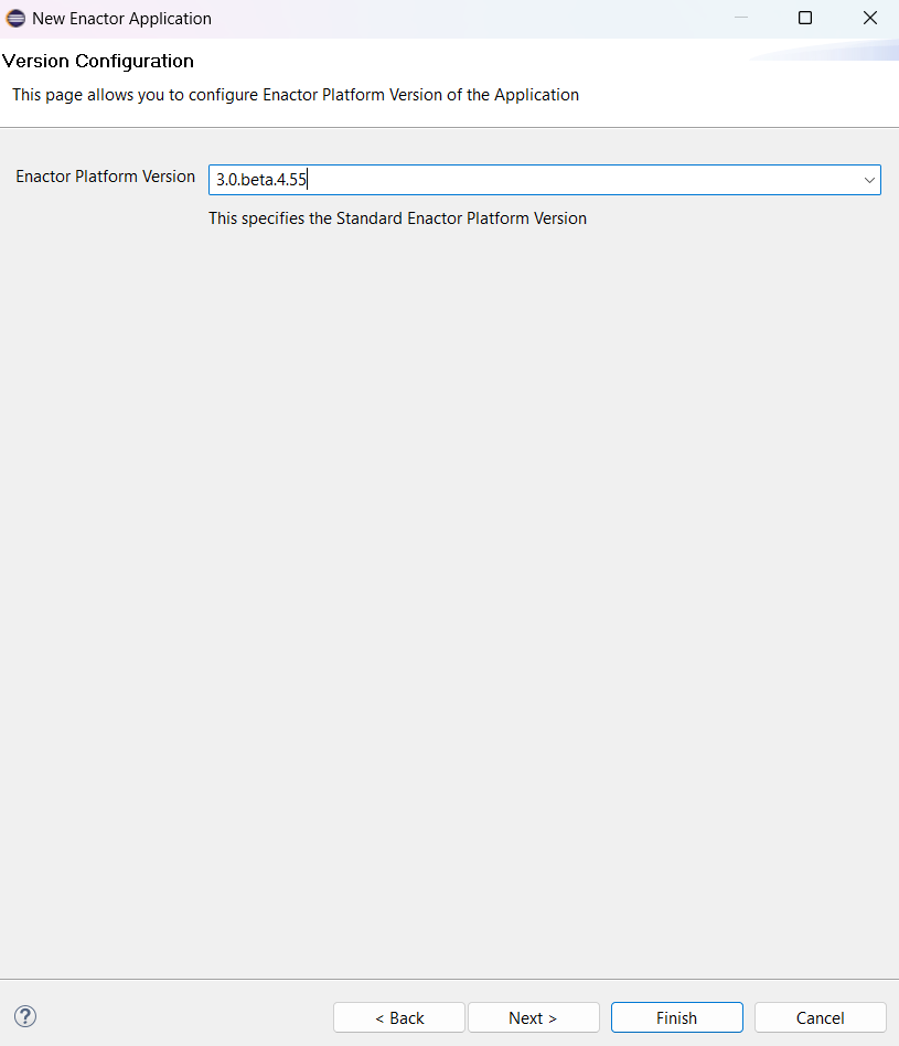 Version Configuration