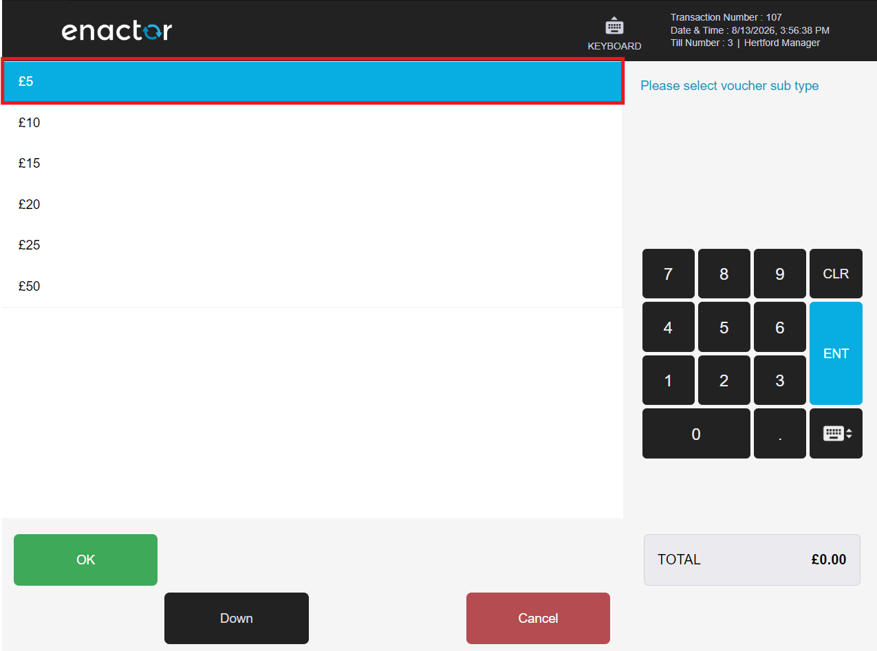Voucher Sub Type