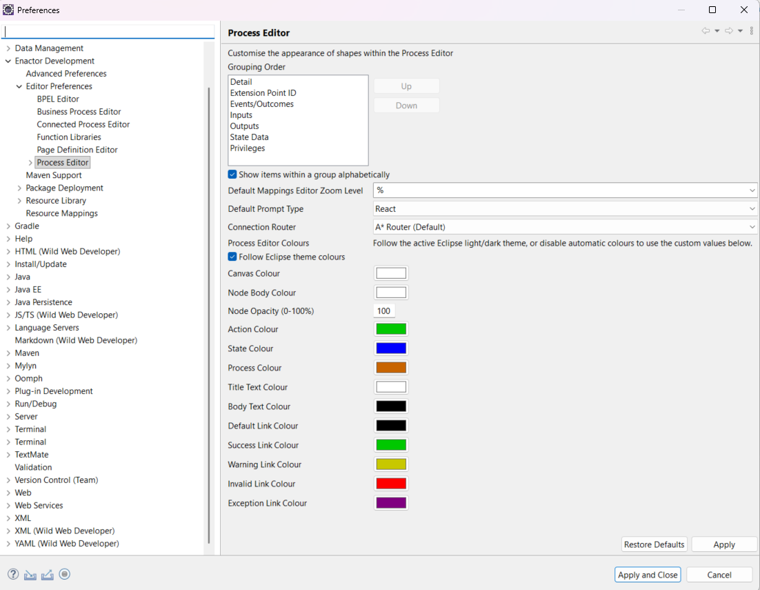 Process Editor