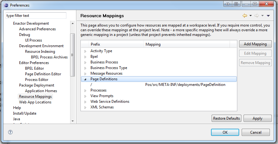 Resource Mappings