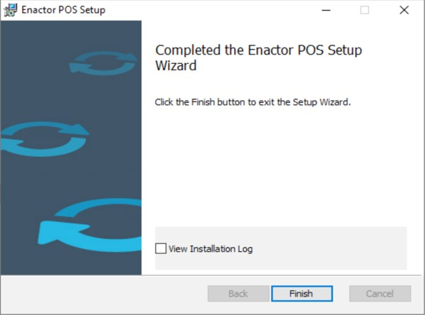 POS installer completed successfully