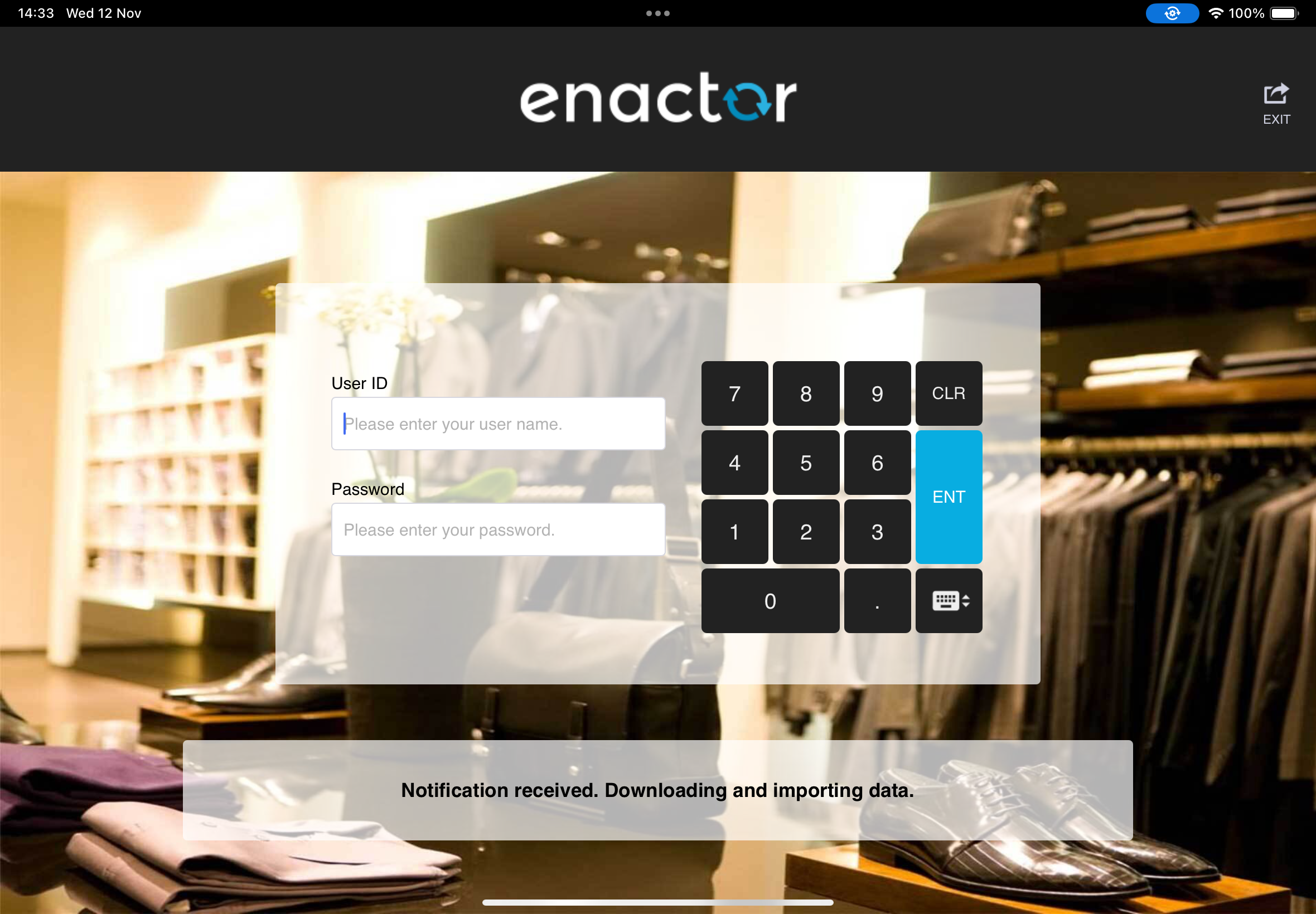 Progress bar for downloading and importing data