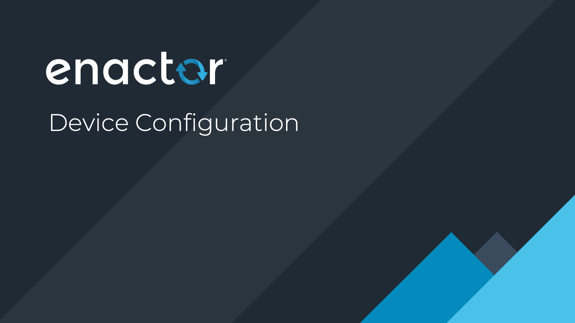 Device Configuration section divider
