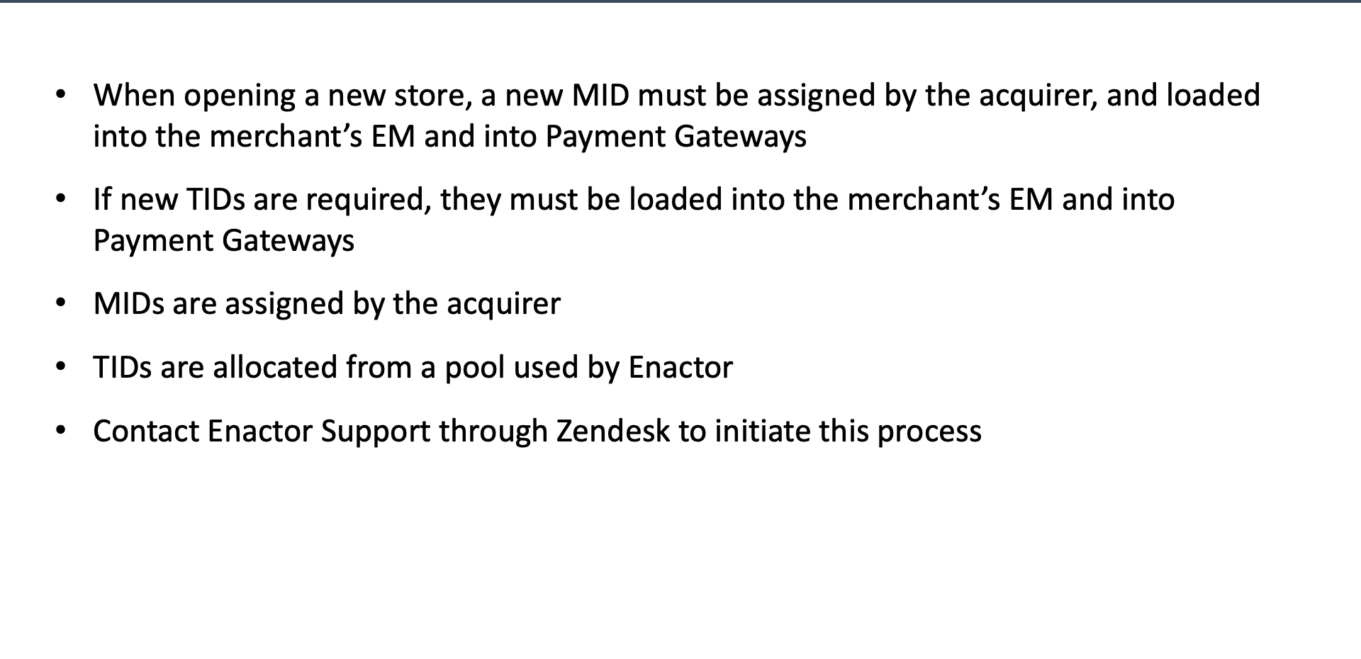 MIDs and TIDs overview