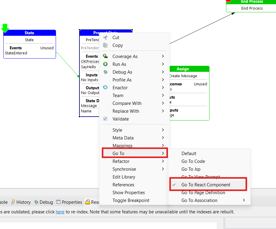 GoToReactComponent
