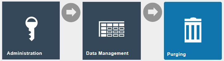 Administration > Data Management > Purging