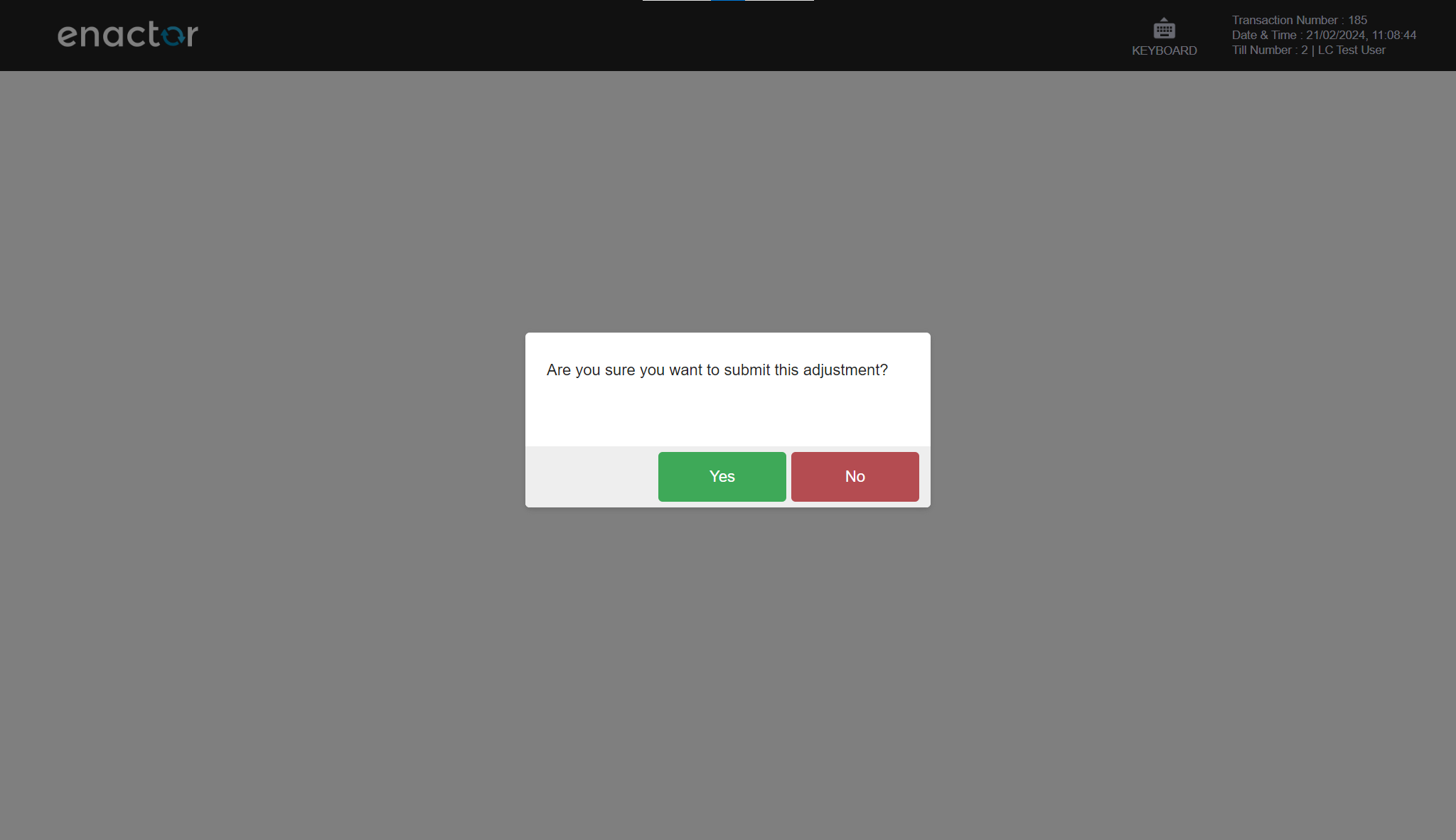 POS: Yes to finalise