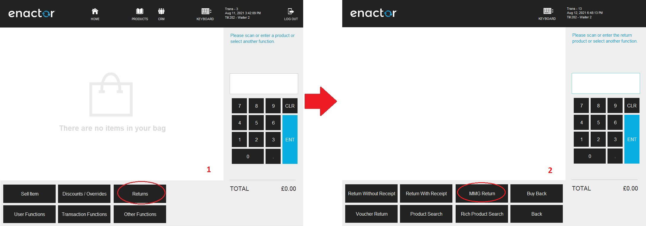 MMG Return POS Screens 1-2