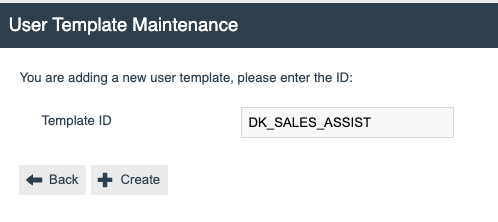 Copy User Template dialog