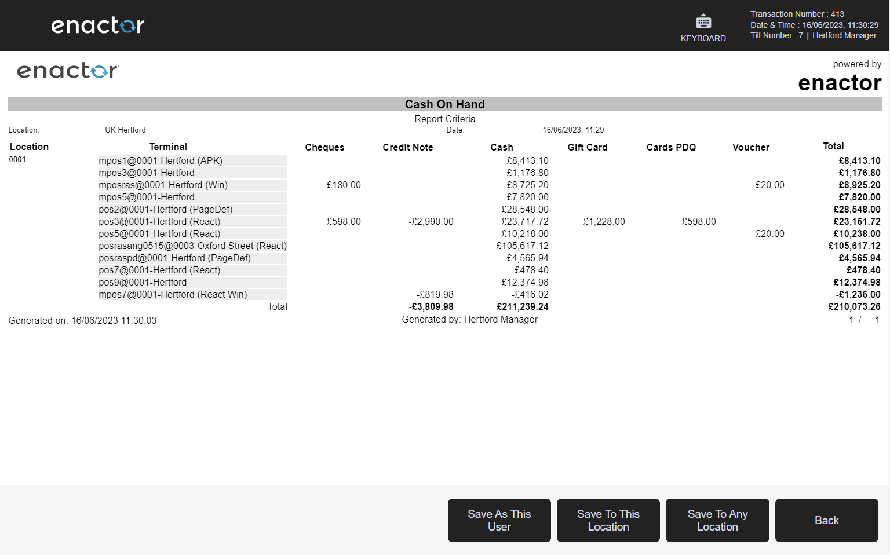 Store Web Reports Enactor Docs