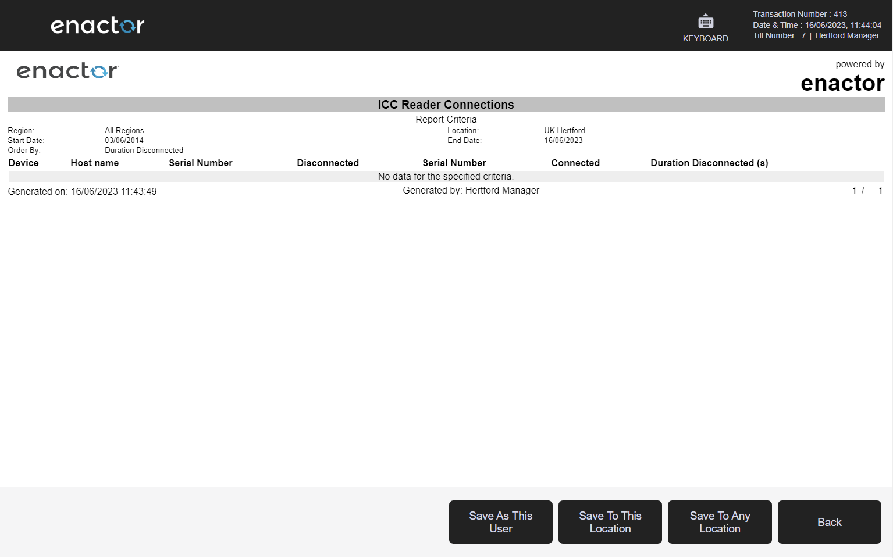 Store Web Reports Enactor Docs