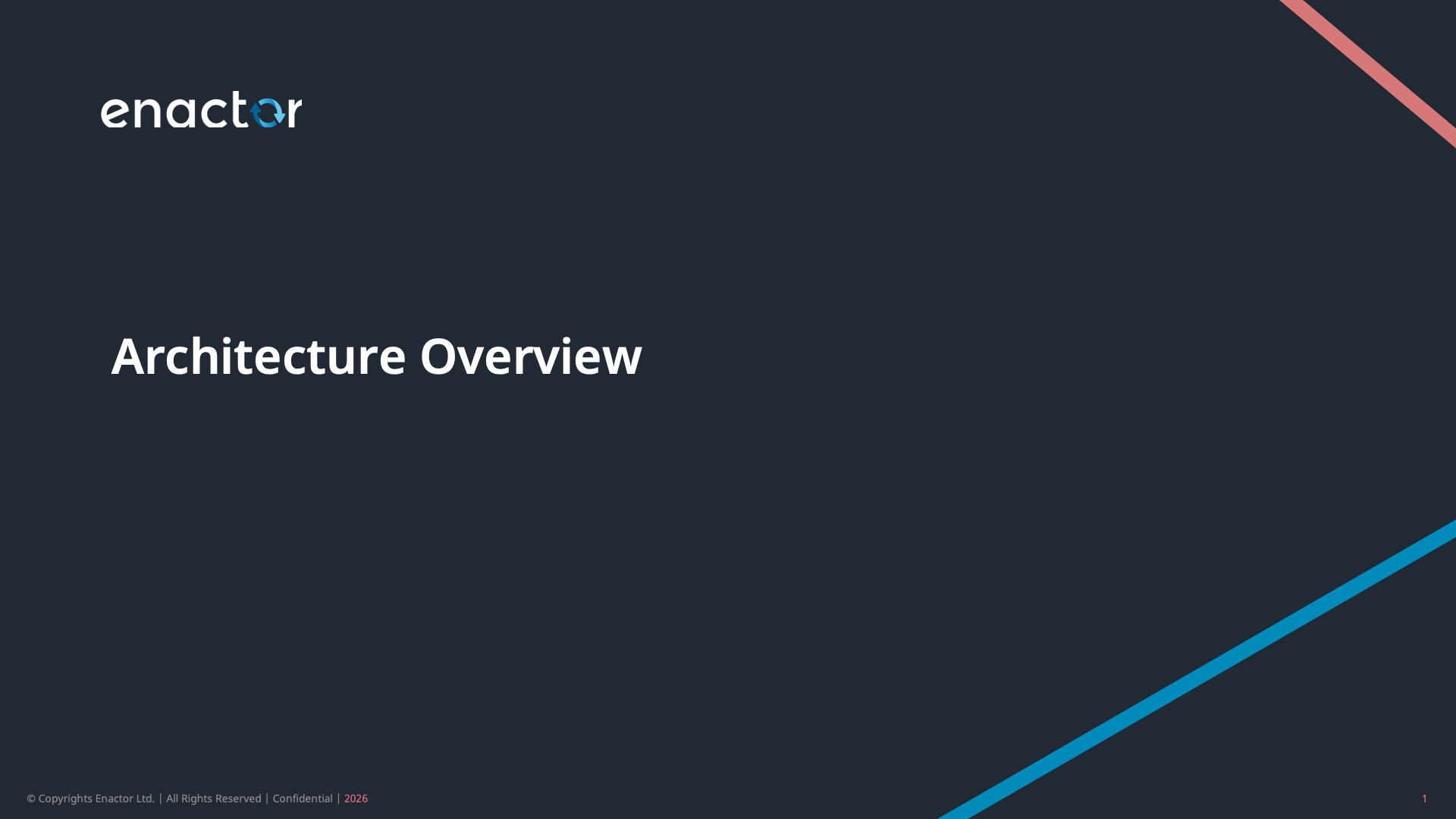 Architecture Overview - title slide