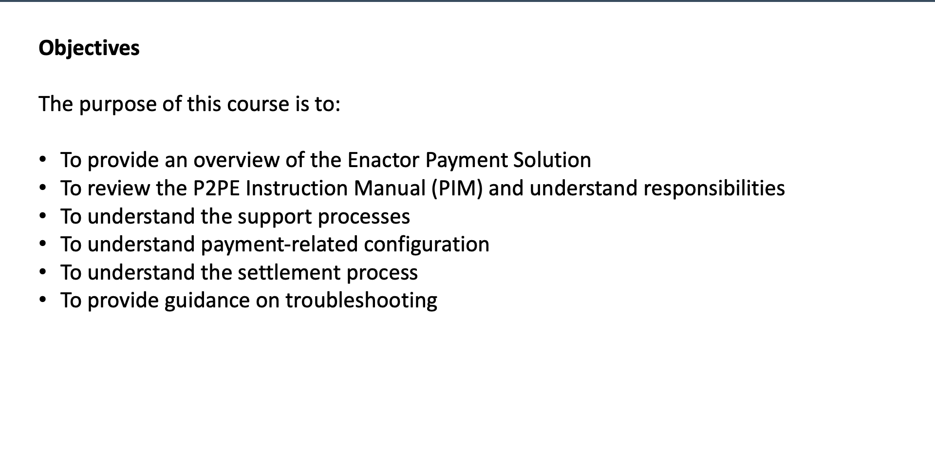 Course Overview - Objectives