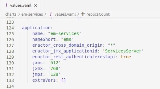 Java heap memory settings