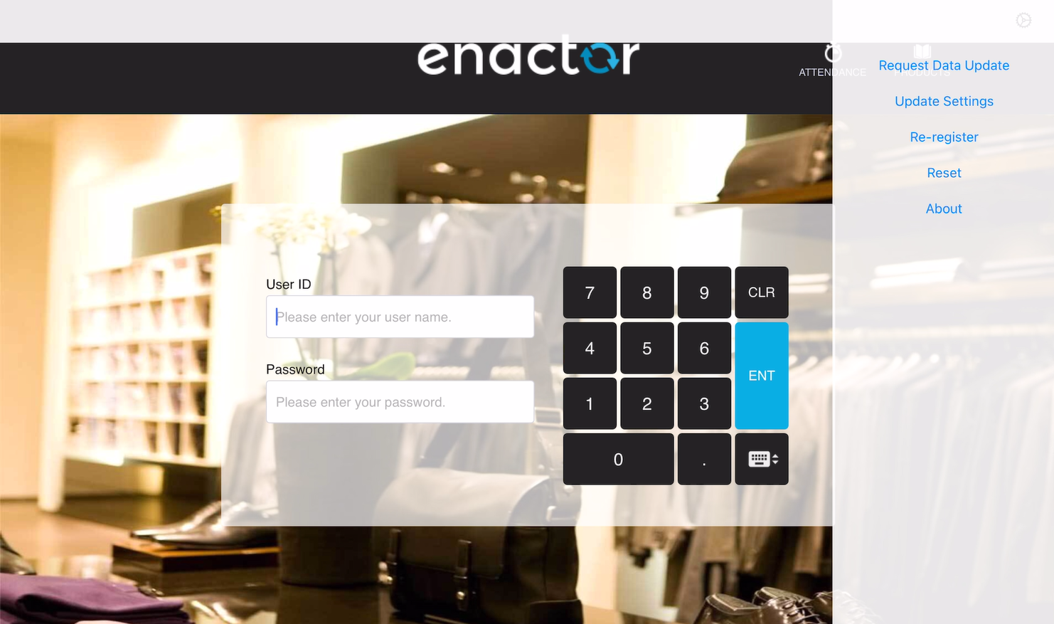 LONG PRESS MENU OPTIONS LIST
