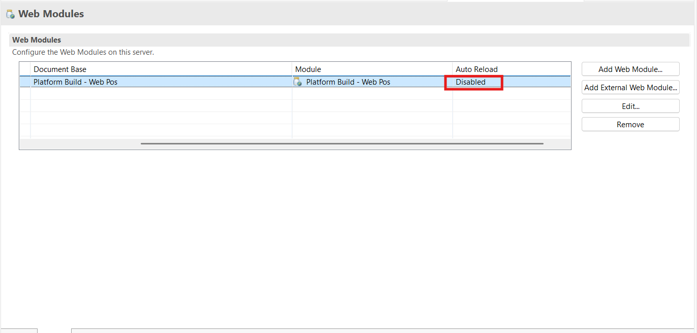 Auto Reload Disabled