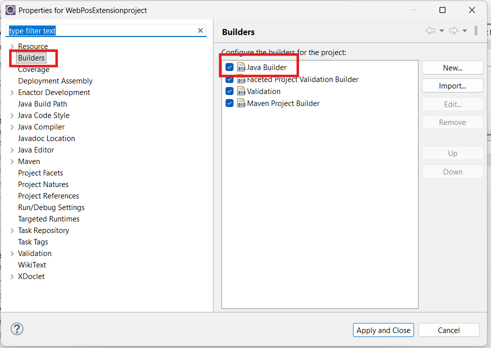 Java Builder