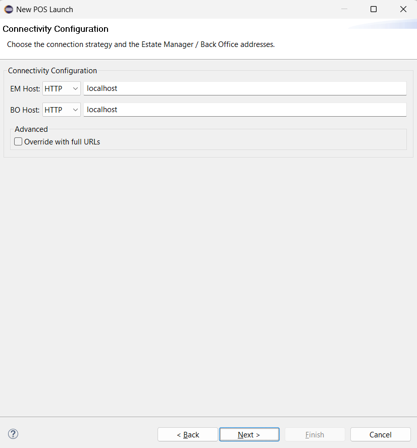 Connectivity Configuration Page