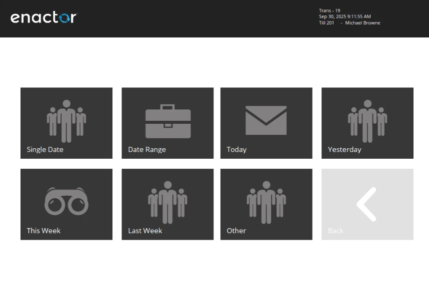 POS Display Reports Big Button Layout View 02